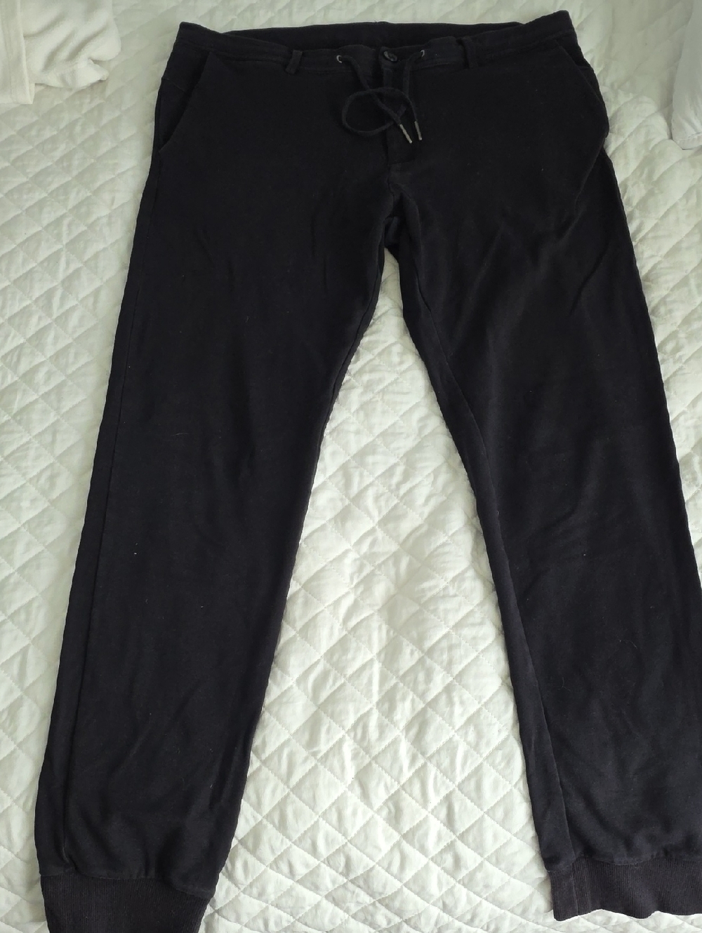Calvin Klein Black Drawstring Knit Joggers